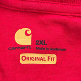 Carhartt T-Shirt - 2XL Red Cotton