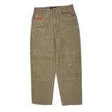 Empyre Wide Leg Carpenter Pants - 30W 28L Khaki Cotton