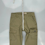 Wrangler Cargo Trousers - 33W 30L Khaki Cotton