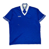 Diadora Football Shirt - XL Blue Polyester