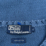 Polo By Ralph Lauren Sweater - Large Blue Cotton