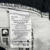 Carhartt Carpenter Trousers - 32W 30L Black Cotton