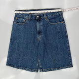 Levis Denim Shorts - 33W 10L Blue Cotton