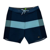 Highline Quiksilver Striped Sport Shorts - 32W 10L Navy Elastane