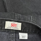 501 Levis Jeans - 32W 30L Black Cotton
