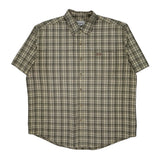 Carhartt Checked Short Sleeve Shirt - XL Gray Cotton