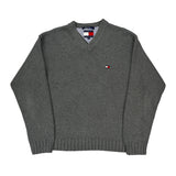 Tommy Hilfiger Jumper - XL Grey Cotton