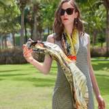 Anyyou 100% Mulberry Silk Mint Green Long Scarf for Women Luxury Beach Shawl Swimwear Cover-Up Pashmina Face Shield Foulard