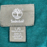 Timberland 1/4 Zip - Large Green Cotton