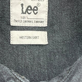 Lee Denim Shirt - Large Dark Wash Denim