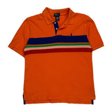Polo By Ralph Lauren Striped Polo Shirt - Medium Multicoloured Cotton