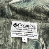 Columbia Short Sleeve Shirt - XL Green Cotton