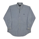 Ralph Lauren Striped Shirt - Medium Blue Cotton