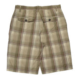 Phat Farm Checked Chino Shorts - 36W 10L Beige Cotton