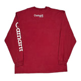 Carhartt Long Sleeve T-Shirt - XL Red Cotton
