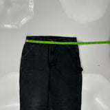 Carhartt Double Knee Carpenter Trousers - 32W 32L Black Cotton