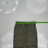 Carhartt Double Knee Carpenter Pants - 29W 29L Green Cotton