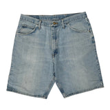 Wrangler Denim Shorts - 34W 10L Light Wash Denim