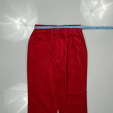 Lacoste Cord Pants - 30″ Waist Red Corduroy