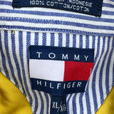 Tommy Hilfiger Short Sleeve Shirt - XL Yellow Cotton
