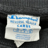 Reverse Weave Champion Spellout Sweatshirt - Large Black Cotton