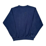 Classic Logo Adidas Sweatshirt - Small Blue Cotton