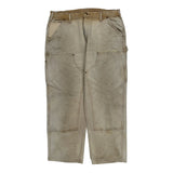 Carhartt Double Knee Carpenter Pants - 36W 29L Beige Cotton