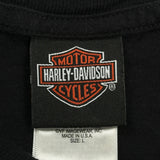 Harley Davidson Graphic T-Shirt - Large Black Cotton