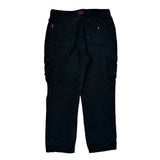 Tuff Stuff Cargo Pants - 33W 30L Black Cotton