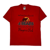 4 Bears Casino & Lodge Fruit Of The Loom Single Stitch T-Shirt - Large Red Cotton Blend
