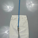 Levis Jeans - 30W 30L White Cotton