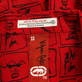 Ecko Unltd Graphic Hawaiian Shirt - XL Red Polyester