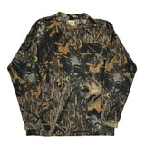 Fieldmaster Camo Long Sleeve T-Shirt - Medium Camo Cotton Blend