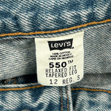 550 Levis Jeans - 32W US 10 Blue Cotton