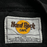 New York Hard Rock Cafe Graphic Sweatshirt - Large Black Cotton Blend