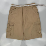 Highland Cargo Shorts - 34W 10L Khaki Cotton