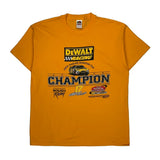 Roush Racing Fruit Of The Loom Nascar T-Shirt - XL Yellow Cotton