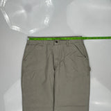 Carhartt Double Knee Carpenter Pants - 34W 32L Gray Cotton