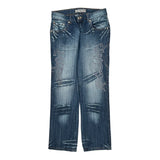 K & M Graphic Jeans - 32W 31L Blue Denim