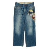 Ecko Unltd Hip Hop Jeans - 34W 31L Blue Cotton