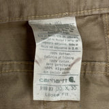 Carhartt Carpenter Trousers - 30W 30L Khaki Cotton