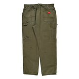 Dickies Carpenter Trousers - 35W 30L Green Cotton