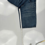 Sean John Denim Shorts - 32W 12L Dark Wash Cotton