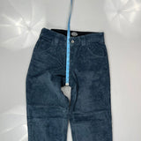 Dickies Double Knee Cord Pants - 30″ Waist Blue Corduroy