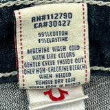 True Religion Contrast Stitch Denim Shorts - 25W US 0 Dark Wash Cotton