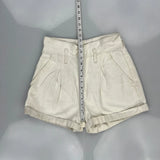 Levis Denim Shorts - 26W UK 6 Cream Cotton