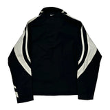 Nike Striped Track Jacket - Medium Black Polyester