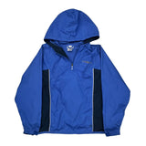 Reebok Windbreaker - Large Blue Polyester