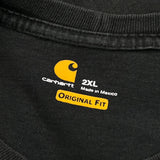 Carhartt Long Sleeve T-Shirt - 2XL Black Cotton
