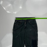 Carhartt Double Knee Carpenter Pants - 30W 32L Black Cotton